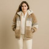 Casaco Parka de Inverno Solana Manga Rosa