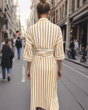 Blusa Chemise com Listras Sarah